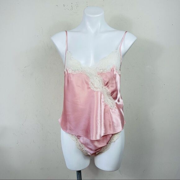 Victoria’s Secret Vintage 80s 90 Gold Label Satin Silky Cami Panty Set S M Retro - Picture 8 of 16